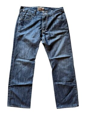 Levi’s Vintage Y2K 514 Mid Wash Blue Denim Slim Straight Jeans 36x30
